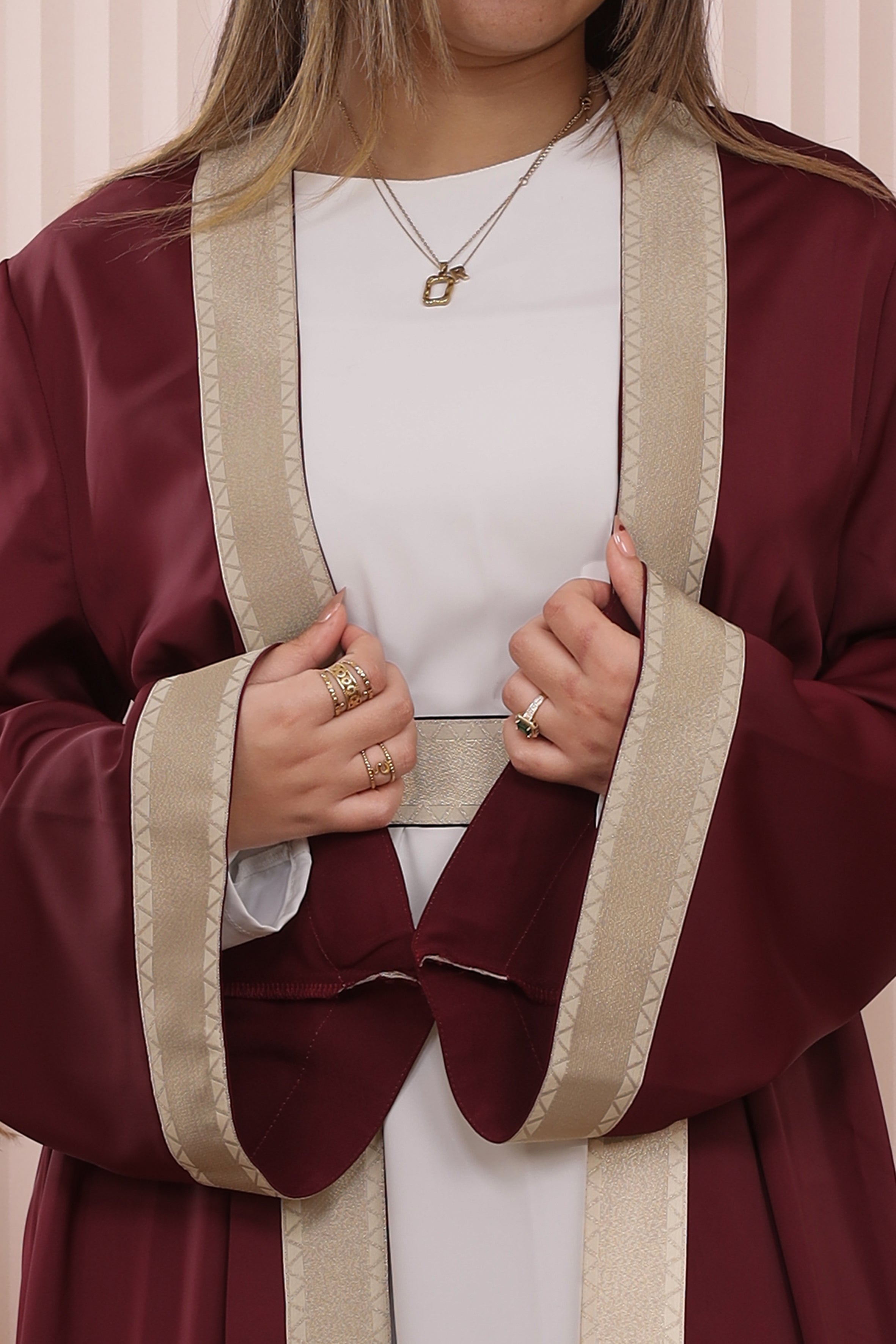 Burgundy Lights Kaftan