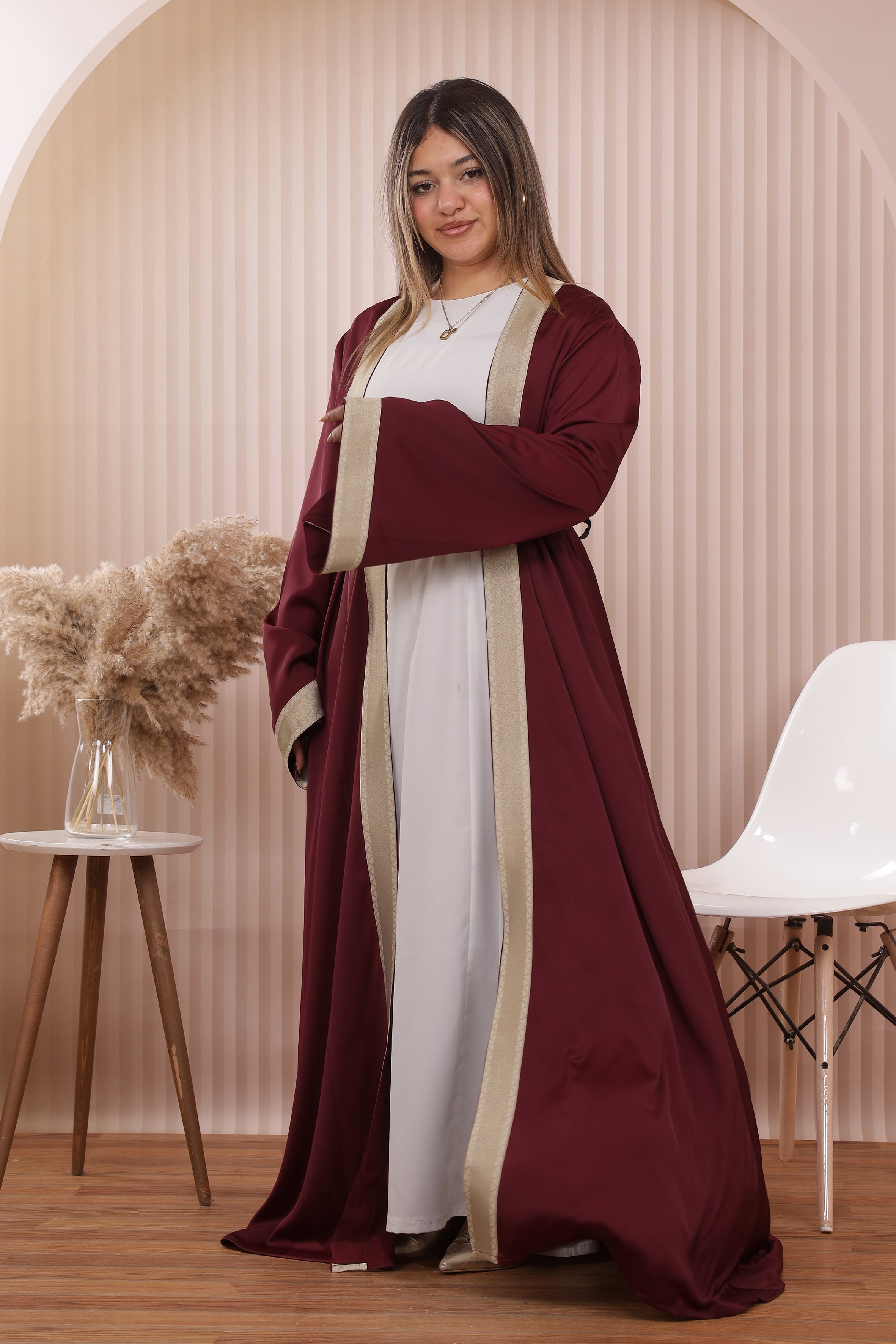 Burgundy Lights Kaftan